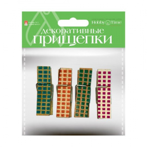 ПРИЩЕПКИ ДЕКОРАТИВНЫЕ "ОРНАМЕНТ" 4Ш/У