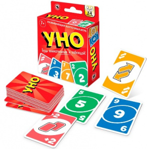 ИГРА НАСТОЛЬНАЯ КАРТОЧНАЯ "УНО" С ЕВРОПОДВЕСОМ