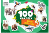 АЛЬБОМ С НАКЛЕЙКАМИ "100 НАКЛЕЕК ДИКИЕ ЖИВОТНЫЕ " 14,5*21СМ