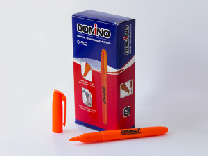 МАРКЕР ТЕКСТОВЫДЕЛИТЕЛЬ DOMINO D-502 НЕОН ОРАНЖЕВЫЙ