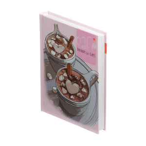 ЗАПИСНАЯ КНИГА A6 160Л "КОФЕМАНИЯ. ГОРЯЧИЙ ШОКОЛАД"