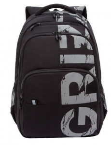 РЮКЗАК МОЛОДЕЖНЫЙ GRIZZLY RU-430-9 /3 ЧЕРНЫЙ-СЕРЫЙ 45*32*23СМ 