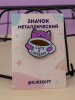 ЗНАЧОК МЕТАЛЛИЧЕСКИЙ "CATS CAFFEINE"