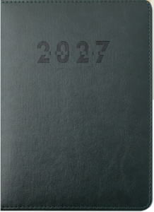 ЕЖЕДНЕВНИК A5 2027 176Л "СТАНДАРТ" ЗЕЛЕНЫЙ