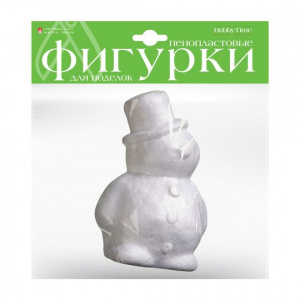 ФИГУРЫ ИЗ ПЕНОПЛАСТА "СНЕГОВИК" D=160ММ 1ШТ