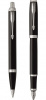 РУЧКА ПОДАР НАБОР PARKER M CORE FK221 BLACK CT СИНЯЯ ШАРИКОВАЯ + ПЕРО ЦВЕТ КОРПУСА ЧЕРНЫЙ В ПОДАРОЧНОЙ КОРОБКЕ