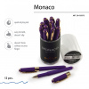 РУЧКА ПОДАРОЧНАЯ ШАРИКОВАЯ MONACO ФИОЛЕТОВЫЙ КОРПУС 0.5ММ СИНЯЯ