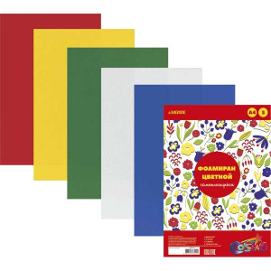 НАБОР ЦВЕТНОГО ФОАМИРАНА А4 5 ЦВЕТОВ 5 ЛИСТОВ "deVENTE. САМОКЛЕЯЩИЙСЯ" 2,0 ММ 