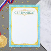 СЕРТИФИКАТ А4 УНИВЕРСАЛЬНЫЙ