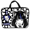 ПАПКА ПОРТФЕЛЬ НА МОЛНИИ С РУЧКАМИ А4 "I LOVE CATS" ТЕКСТИЛЬ 35*26,5*7,5СМ