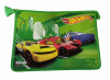ПАПКА ДЛЯ ТЕТРАДЕЙ НА МОЛНИИ А4 "HOT WHEELS" ПЛАСТИК 34*24,5*4.5СМ