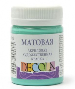 КРАСКА АКРИЛОВАЯ ДЕКОЛА 50 М МАТОВАЯ МЯТНАЯ