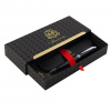 РУЧКА ПОДАРОЧНАЯ ШАРИКОВАЯ СИНЯЯ "MANZONI VERDUNO" ЦВЕТ КОРПУСА ЧЕРНЫЙ СЕРЕБРО