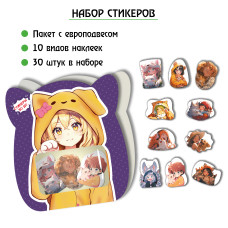 КНИГА 30 НАКЛЕЕК. "АНИМЕ ЗВЕРИ"