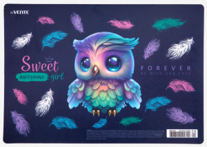 ПОКРЫТИЕ НА СТОЛ А4+ "HAPPY OWL" ПЛАСТИК 33*23СМ 