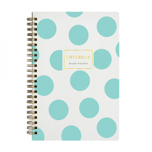 ТЕТРАДЬ 60Л КЛЕТКА "MINT POLKA DOTS"