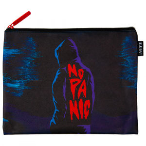 ПАПКА НА МОЛНИИ А5 "NO PANIC'' 24.5*20*1 СМ 