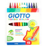 ФЛОМАСТЕРЫ  "GIOTTO TURBO COLOR" 12 ЦВ