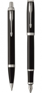 РУЧКА ПОДАР НАБОР PARKER M CORE FK221 BLACK CT СИНЯЯ ШАРИКОВАЯ + ПЕРО ЦВЕТ КОРПУСА ЧЕРНЫЙ В ПОДАРОЧНОЙ КОРОБКЕ