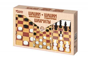 ИГРА ШАШКИ КЛАСИЧЕСКИЕ+ СТОКЛЕТОЧНЕ ШАХМАТЫ БОЛЬШИЕ 