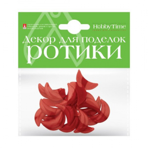 РОТИКИ ДЕКОРАТИВНЫЕ HOBBY TIME 15*25ММ КРАСНЫЕ 