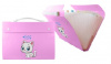 ПАПКА ПОРТФЕЛЬ НА КНОПКАХ А4 12 ОТДЕЛЕНИЙ "CUTE CAT" ПЛАСТИК 33*24*3СМ