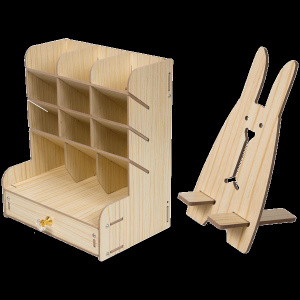 ПОДСТАВКА НАСТОЛЬНАЯ "АКАДЕМИЯ" 21*15*25.5СМ ДЕРЕВО БЕРЕЗА