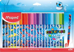 ФЛОМАСТЕPЫ  "MAPED" 24ЦВ  COLOR'PEPS ЖИЗНЬ В ОКЕАНЕ