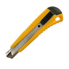НОЖ КАНЦЕЛЯРСКИЙ 18ММ DOLCE COSTO ЖЕЛТЫЙ КОРПУС