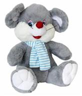 ИГРУШКА МЯГКАЯ МЫШЬ В ШАРФЕ 40 СМ