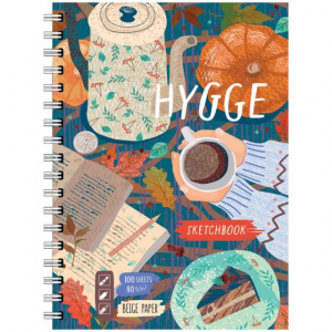 СКЕТЧБУК НА ГРЕБНЕ А5 100 Л 80Г/М2 "HYGGE" ОФСЕТНАЯ БЕЖЕВАЯ БУМАГА