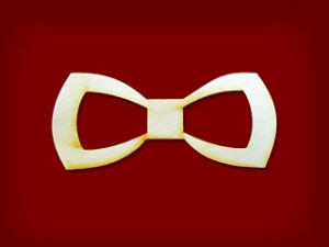 ФИГУРКА ДЛЯ ДЕКОРИРОВАНИЯ "ГАЛСТУК-БАБОЧКА КЛАССИЧЕСКАЯ-2" (108*48*3ММ)