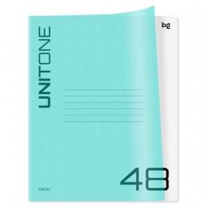 ТЕТРАДЬ 48Л КЛЕТКА "UNITON NEON" ГОЛУБОЙ