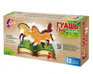 КРАСКИ ГУАШЬ "ZOO" 12 ЦВ