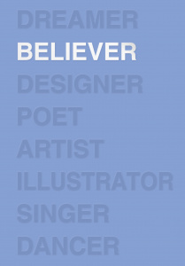 ЕЖЕДНЕВНИК А5 112 ЛИСТОВ BELIEVER ЛАЗУРНЫЙ