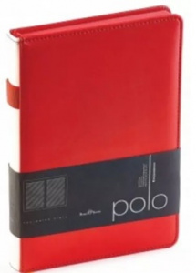 ЕЖЕДНЕВНИК А5 "POLO" 160 ЛИСТОВ 145х210 ММ КРАСНЫЙ