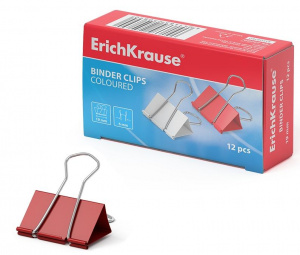 ЗАЖИМ ДЛЯ БУМАГ ERICH KRAUSE 1.9СМ АССОРТИ
