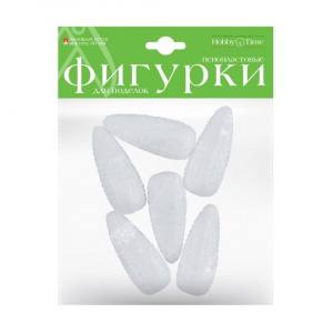 ФИГУРЫ ИЗ ПЕНОПЛАСТА "ШИШКИ" D=60ММ 6ШТ