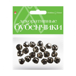 ДЕКОРАТИВНЫЕ БУБЕНЧИКИ HOBBY TIME СЕРЕБРЯНЫЕ 10ММ