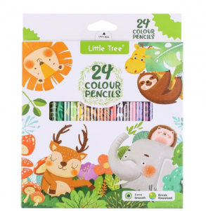 КАРАНДАШИ ЦВЕТНЫЕ "LITTLE TREE" 24 ЦВ