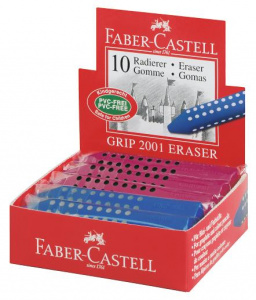 ЛАСТИК  FABER CASTELL КРАСНЫЙ/СИНИЙ