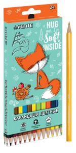 КАРАНДАШИ ЦВЕТНЫЕ "FOXY" 24 ЦВ