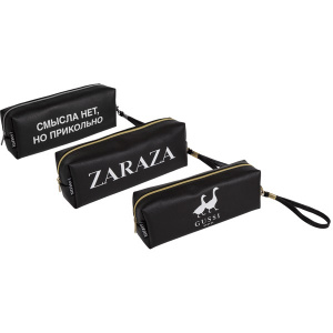 ПЕНАЛ МЯГКИЙ ОБЪЕМНЫЙ "ZARAZA" 21*8*5СМ