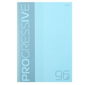 ТЕТРАДЬ  96Л КЛЕТКА А4 "PROGRESSIVE" БИРЮЗОВАЯ