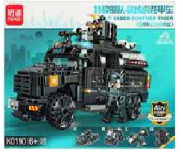 КОНСТРУКТОР Л-СОВМЕСТ ИГРУНЫ 436 ЭЛ 4 В 1 SWAT SABER TOOTHED TIGER