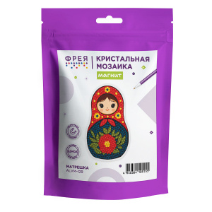 МАГНИТ АЛМАЗНАЯ МОЗАИКА МАТРЕШКА 6,5*10,5СМ