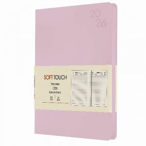 ЕЖЕДНЕВНИК А5 2026 LISTOFF 176Л 145х210ММ SOFT TOUCH РОЗОВЫЙ КВАРЦ