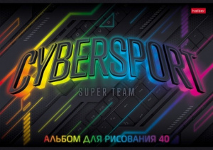 АЛЬБОМ ДЛЯ РИСОВАНИЯ НА СКОБЕ 40 ЛИСТОВ "ГЕЙМЕРЫ" 