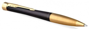 РУЧКА ПОДАРОЧНАЯ ШАРИКОВАЯ СИНЯЯ PARKER "URBAN CORE" K314 MUTED BLACK GT M ЦВЕТ КОРПУСА ЧЕРНЫЙ В КАРТОННОМ ФУТЛЯРЕ