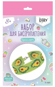 НАБОР Д ТВОРЧЕСТВА KLART БИСЕРОПЛЕТЕНИЕ БРАСЛЕТ АВАКАДО
